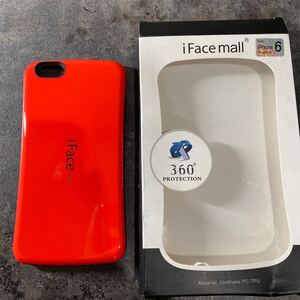 2304432☆ iFace mall iPhone 6 Plus 5.5インチ アイフェイス モール スマホカバー ハードケース (ライトレッド)