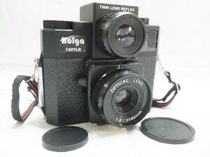 ▲Holga 120TLR 二眼レフカメラ ホルガ TWIN LENS REFLEX OPTICAL LENS 1:8 f=60mm フィルムカメラ フラッシュOK USED 現状▲60