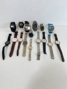 Ｌ397　腕時計16本まとめて　agnis b/SEIKO/CASIO Baby-G/AUREOLE/Charles Vogele/DIESEL/OPEL/ALBA/FOSSIL/Daniel Wellington/Mavy Maison