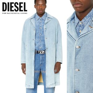 正規品/サンプル品/Lサイズ■アウトレット品■定価187,000円■DIESEL メンズ デニム ロング ジャケット キルティング裏地 P226