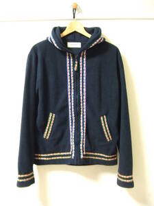 BEAMS ビームス チロリアンテープ フリースパーカー ネイビー NAVY 紺 MEDIUM