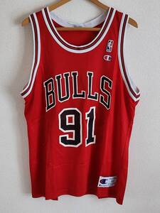 90sチャンピオンNBAタンクトップ91デニスロッドマンbullsシカゴブルズオールドビンテージ44