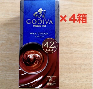 4箱　GODIVA ゴディバ プレミックス ミルクココア カカオ42％ （3本入）