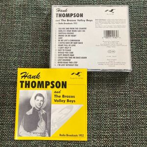 Hank Thompson And The Brazos Valley Boys CD Radio Broadcasts 1952 ハンクトンプソン