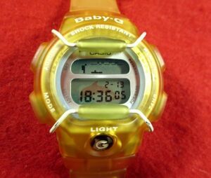 GS5D6）◎完動腕時計 送料無料(定形外)★CASIO カシオ BABY-G Gショック系★ブラック BG350イルクジ