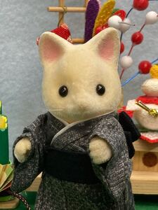 シルバニア 手作り ハンドメイド ◆お父さん 着物③