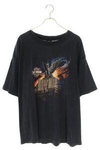 ヴィンテージ Tシャツ ハーレーダビッドソン サイズ:2XL イーグルプリントTシャツ 中古 BS99