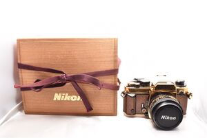 ★ほぼ未使用級★ニコン NIKON FA Gold + Nikkor 50mm F/1.4 Ai-s ゴールド 2000台限定　★木箱付き★ #d401