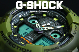 海外限定生産逆輸入モデル！ CASIO カシオ G-SHOCK Gショック 人気のカモフラージュ柄 多彩な機能 1/1000秒クロノ搭載 GR 新品未使用