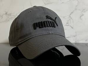 【未使用品】266QF クール★PUMA プーマ キャップ 帽子 CAP ファンにも嬉しいクールなグレーのコットン素材！《伸縮前59㎝～63㎝位迄》