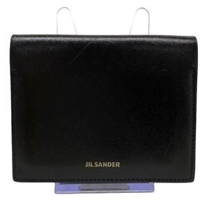 ジルサンダー JILSANDER 名刺入れ - レザー 黒 美品 財布