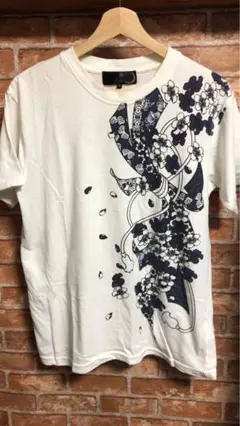 雅結　花柄デザイン Tシャツ Mサイズ ポリエステル65% 綿35%