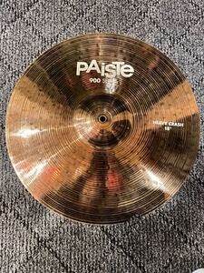 A) PAISTE 割れシンバルリペア品 900シリーズ heavy CRASH18インチ