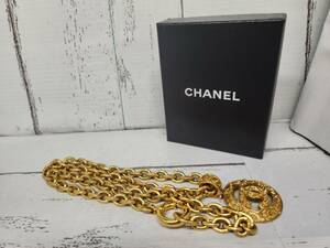 ☆GOL☆【CHANEL】 シャネル ココマーク ネックレス ゴージャス レトロ チェーン長さ約64cm 