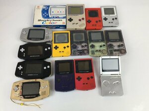 ma 【ジャンク】 ゲームボーイ 他 15台まとめ GBポケット GBカラー GBA アドバンス ワンダースワン 任天堂 BANDAI バンダイ ma◇46