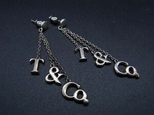 1円 ■美品■ TIFFANY＆Co ティファニー SV925 ロゴ ピアス アクセサリー レディース シルバー系 AW9985