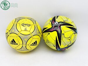 AL0605216　★ adidas アディダス CONEXT21 QUESTRA kids キッズ 4号球 サッカー フットサル スポーツ 球技 ボール 二個セット 中古