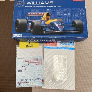 フジミ　ウィリアムズ FW14B ルノー イギリスGP 1992 （1/20スケール GP 17）未組立 ＋専用のEP＋TABUデザインD