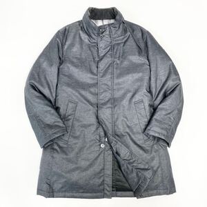 Ha20《美品》DAKS LONDON ダックスロンドン ダウンコート ナイロンコート フード収納◯ 2way Mサイズ ダークグレー メンズ 紳士服 アウター