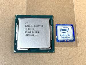 ★Intel Core i9-9900K 3.60GHz SRG19 LGA1151 9Th Gen 良品美品 インテル★送185ok★