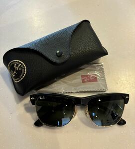 レイバン サングラス RayBan 　クラブマスター　オーバーサイズRB4175-877-57 マットブラック/ゴールド ケース付き