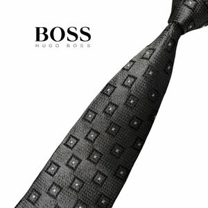 HUGO BOSS ネクタイ スクエア柄 ヒューゴボス USED 中古 m504