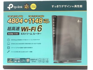 ◎tp-link Wi-Fi 6 Archer AX80 8ストリーム ルーター 4804 + 1148 Mbps 同梱不可 1円スタート