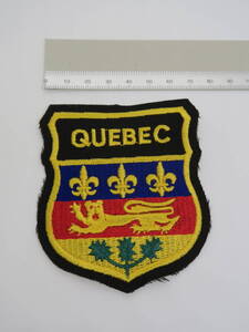 ワッペン　ケベック州　カナダ　Quebec Canada patch エンブレム