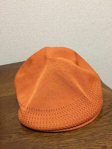 ヨーロッパ古着 KANGOL カンゴール ハンチング 帽子 キャップ オレンジ M