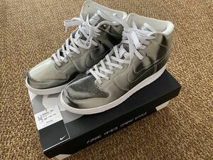 1回着 CLOT × Nike Dunk High Flux SIZE 10 (28) リフレクターGrey クロット × ナイキ ダンク ハイ フラックス　スニーカー