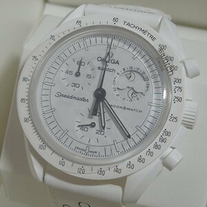 f002 Z1(60) 1円～ オメガ×スウォッチ スヌーピー OMEGA SWATCH MISSION TO MOONPHASE 新品未使用 ムーンフェイズ SNOOPY 保証書付