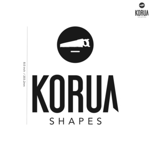 【KORUA SHAPES】コルア シェイプス★01★ダイカットステッカー★切抜きステッカー★8.0インチ★20.3cm