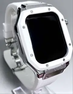 Apple Watch ラバーバンド　ケース　アップルウォッチ用ホワイト