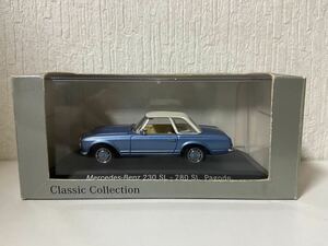 ディーラー特注 ノレブ 1/43 メルセデスベンツ 230SL 280SL パゴージ ソフトトップ ブルー ライトブルー Mercedes Benz Pagode W113