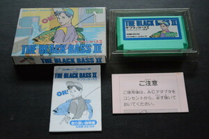 HOT-B THE BLACK BASS Ⅱ ザ・ブラックバス 2 説明書・箱付 検索用語→Aレター150g昭和レトロファミリーコンピューターファミコンカセット