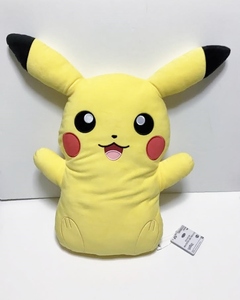 新品 未使用☆ポケットモンスター めちゃでかピカチュウ　ぬいぐるみクッション