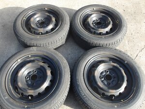 L869-ソ1 175/65R14 夏4本セット サマータイヤ 82S 175/65-14 175-65-14 ブリヂストン エコピア NH100C 14インチ鉄ホイール マツダ