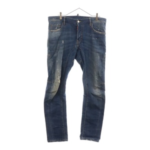 DSQUARED2 ディースクエアード 14SS Tidy Biker Jean ダメージ加工デニムパンツ インディゴ S74LA0596