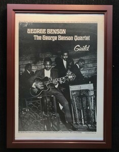 ☆ 1960年代 Guild ギター オリジナル広告 / ジョージ・ベンソン George Benson☆