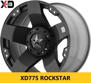 根強い人気! 新品4本 KMC XD775 ROCKSTAR 8.5J×20in IS35 139.7/150 5穴マルチ MBK色 200系 ランクル タンドラ セコイア に