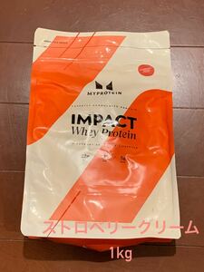 新品　マイプロテイン ◎ インパクト ホエイ プロテイン　ストロベリークリーム　1㎏　MYPROTEIN IMPACT