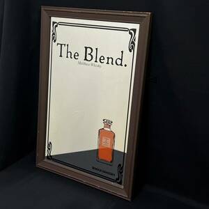 BIg034I 100 NIKKA WHISKY The Blend. ニッカ ウィスキー パブミラー 約50x35cm 壁掛け インテリア 鏡 看板 アンティーク レトロ