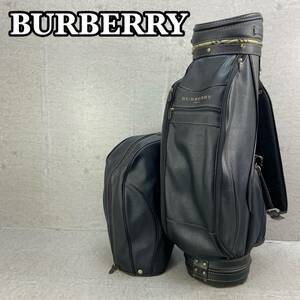 BURBERRY　バーバリー　ゴルフ用品　カート式キャディバッグ　口径　8.5型（21.5cm） 6分割 重量　3.6Kg　レザー　ノバチェック