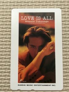 【未使用】テレホンカード　徳永英明　LOVE IS ALL