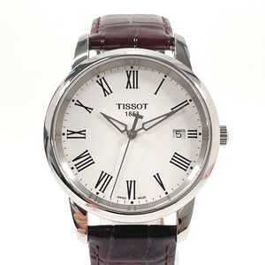 ティソ TISSOT 腕時計 T033410 B ステンレススチール/レザー シルバー クオーツ