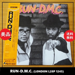 送料込 美品★RUN‐D.M.C.『Run-D.M.C.』London Records(L28P1245) LP レコード★RUN DMC/1st アルバム/ヒップホップ/名盤/アナログ/日本盤