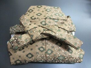 1円 良品 化繊 馬乗り袴 男性用 正装 式典 和装 和服 総刺繍 アンティーク 花唐草 紐下81cm 高級【夢職】★★★