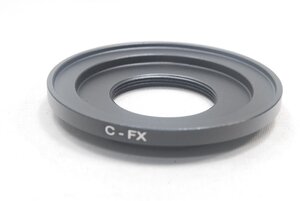 ★新品未使用品★CCTV Fujian Fujifilm 富士フィルム フジフィルム C-FX Cマウント アダプターリング BK★