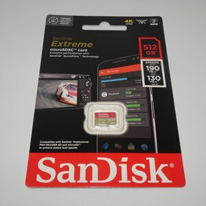 送料無料　SanDisk Extreme microSDXCカード 512GB SDSQXAV-512G-GN6MN R：190MB／s W：130MB／s サンディスク 　⑯