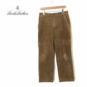 1K3162-N◆良品◆ Brooks Brothers ブルックスブラザーズ コーデュロイパンツ ストレート ◆size31/32 ブラウン系 コットン 古着